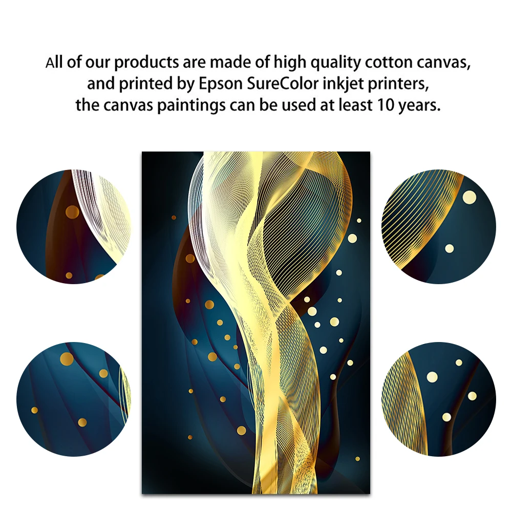 Постер для танцев Золотая Бабочка в горошек Настенная картина скандинавском