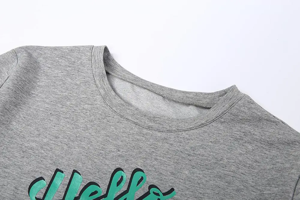 

women Fashion shirt autumn winter long sleeves Letter Women's Autumn Fashion Sweatshirts Bee Kind Letter Print Casual Loose BB3M