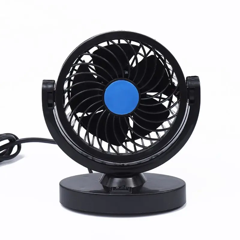 

fan 12V 360 Rotation Fan 2 Speed strong wind double fan for all families 35EB