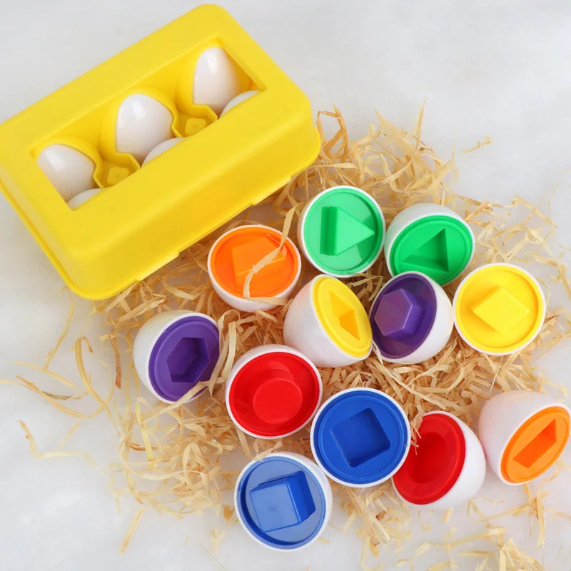 6 шт. инструменты смешанной формы Smart Egg 3D головоломки игры Монтессори обучение