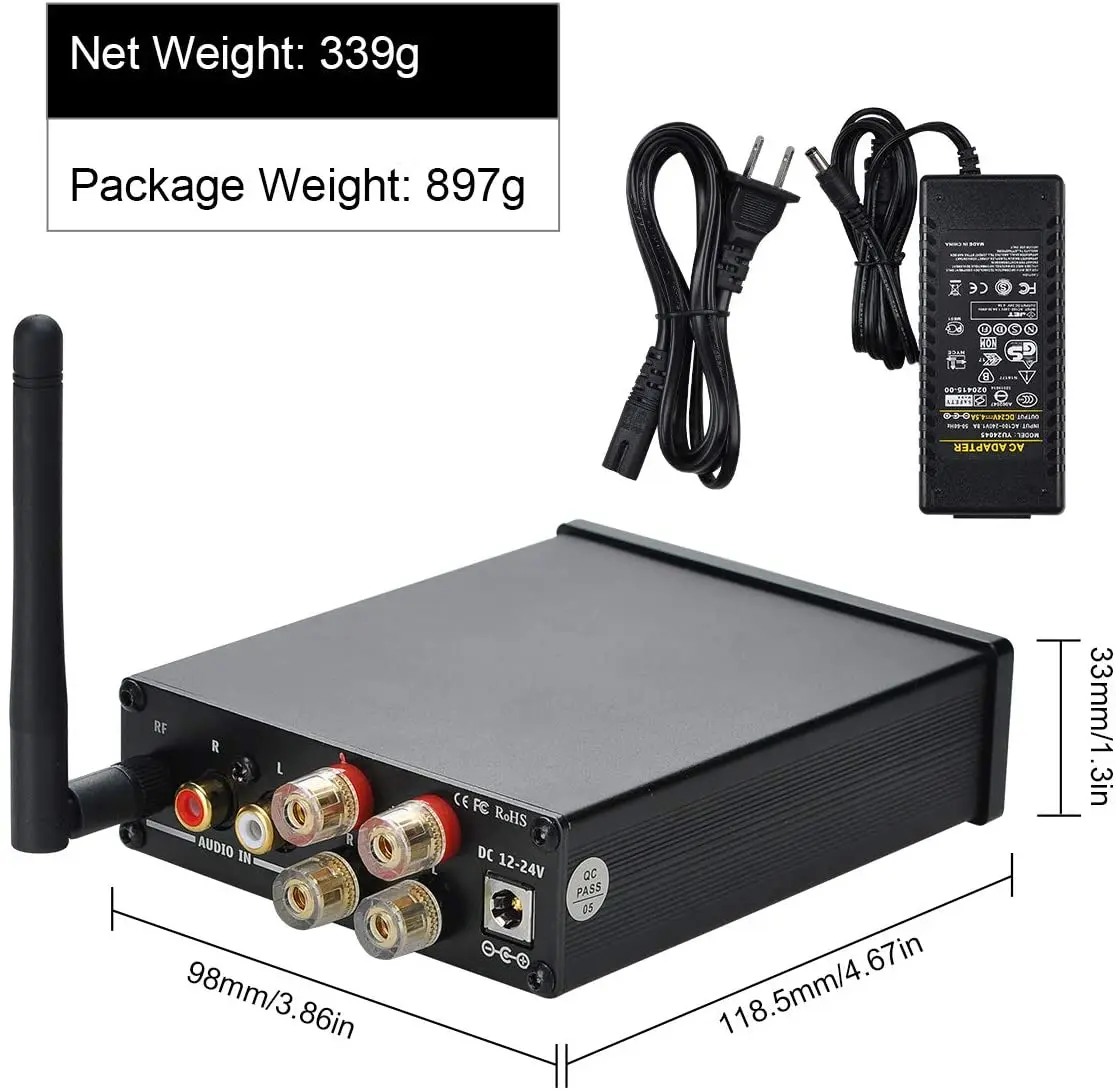 Высококачественный Домашний Настольный усилитель Bluetooth Hi-Fi аудио домашний