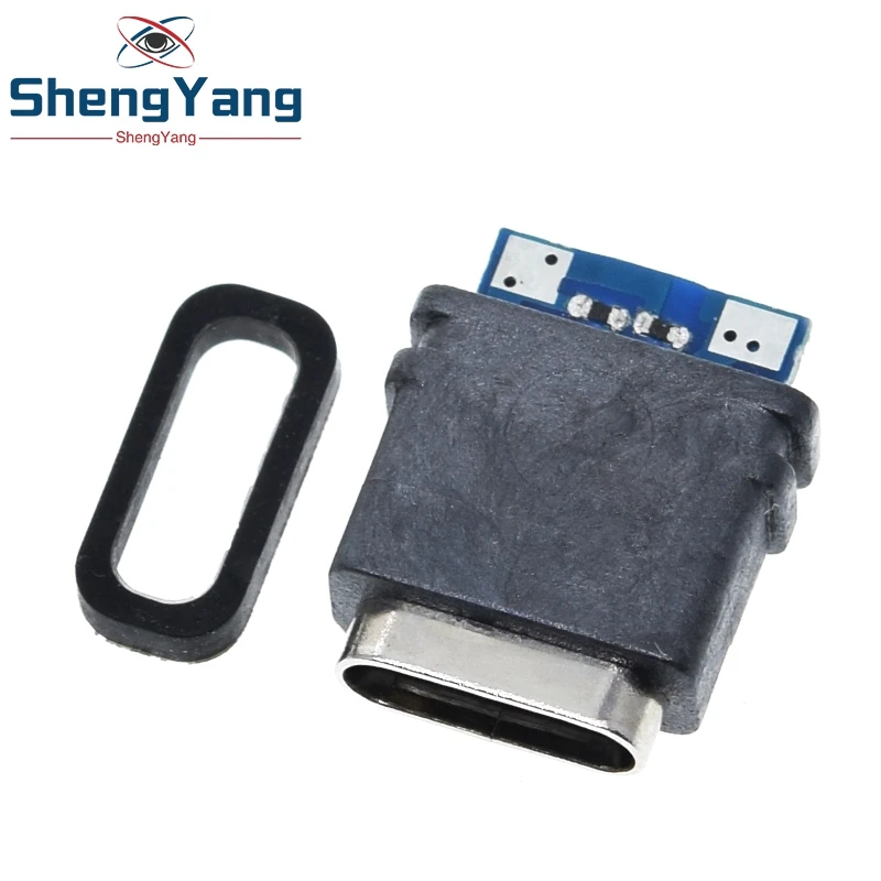 3.1 водонепроницаемый разъем USB Type-C 16 контактов 5 А двойной резистор 1 ком поддержка