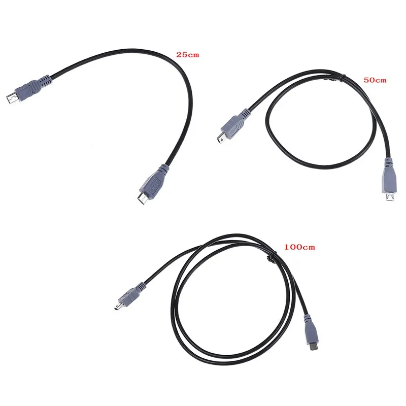 Переходник с MINI USB Type C 3 1 папа на micro 5 Pin мама OTG адаптер кабель передачи данных для