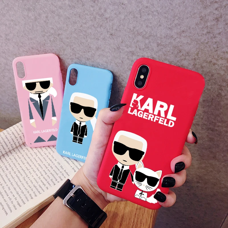 Дизайнерский чехол для телефона Karl Lagerfeld Xiaomi Mi 9 8 CC9 Pro SE Lite 6 A1 A2 A3 CC9e матовый