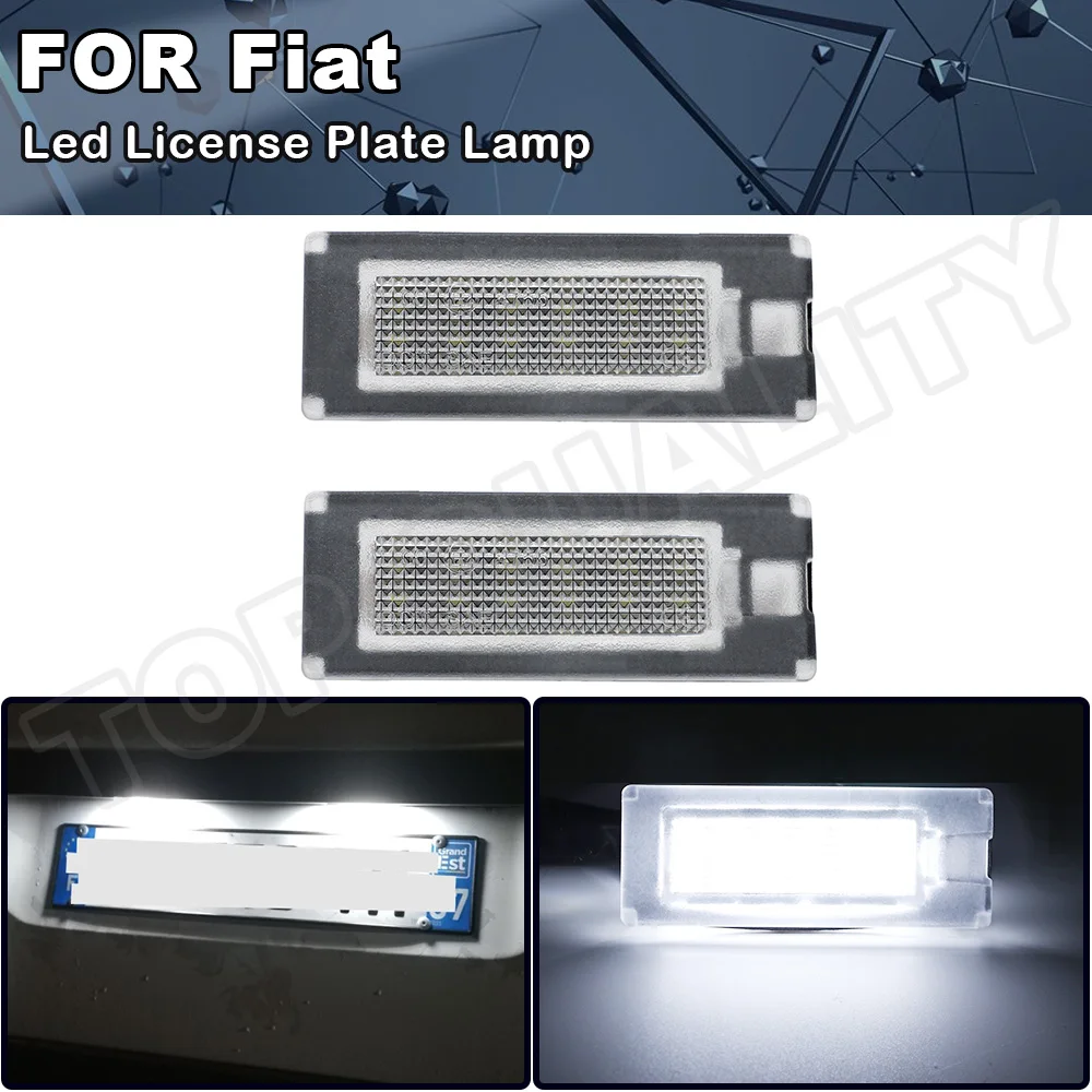 2 шт. для Fiat Ducato Bus Kasten 2006 2020 без ошибок светодиодный номерной знак светильник