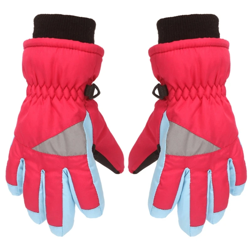 

Детские Лыжные велосипедные перчатки плотные теплые варежки для малышей водонепроницаемые ветрозащитные