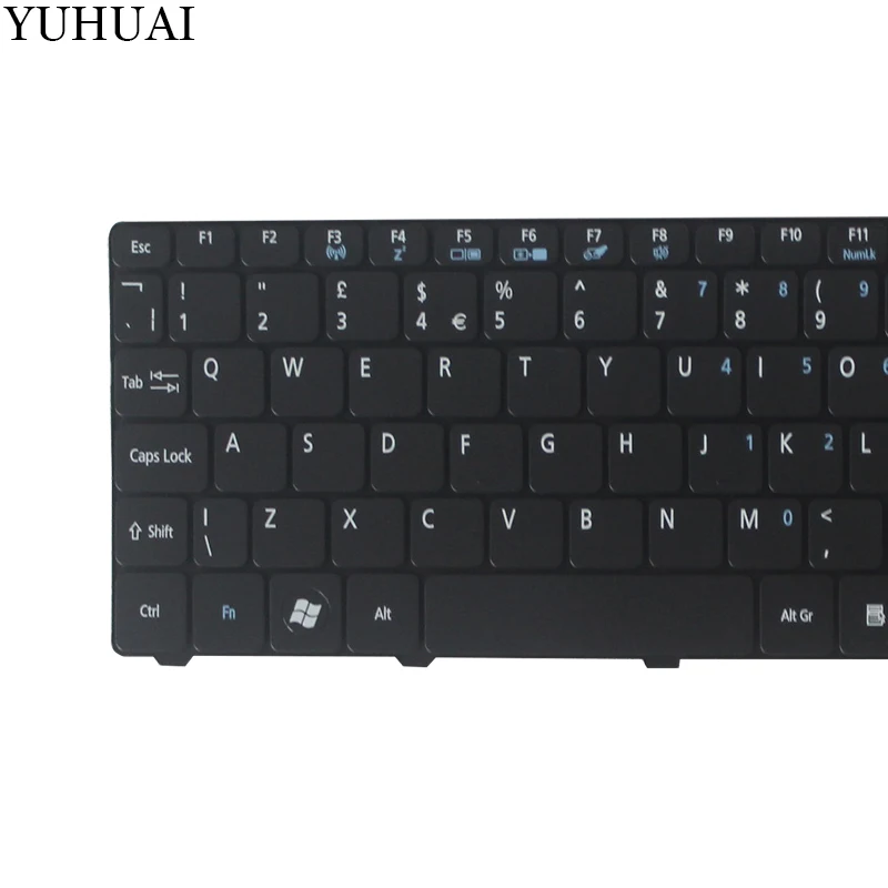 Для acer Aspire One ZE6 ZE7 PAV70 PAV80 NAV50 350 eM350 NAV51 355 eM355 D255E AOD255E NAV70 POVE6 Великобритании Клавиатура ноутбука