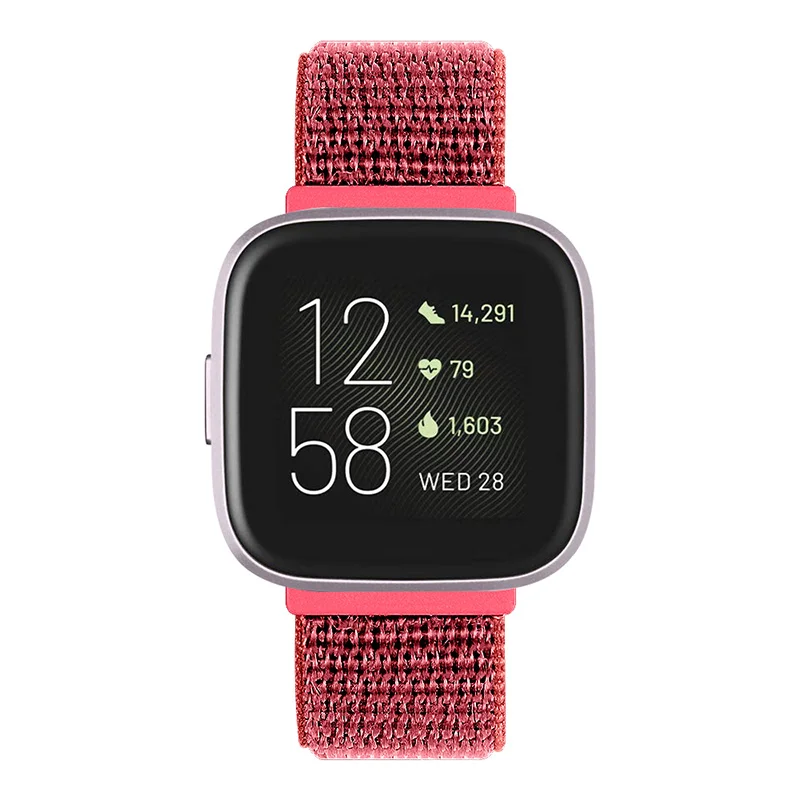 Нейлоновая петля ремешок для часов сменный Браслет FitbitVersa Смарт часы