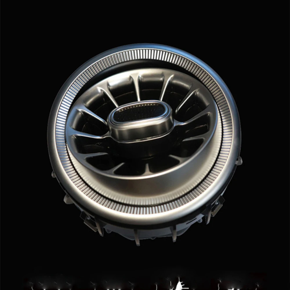 

3/12/64 colors front LED turbine air vent For C GLC S CLA A E class W205 X253 W213 W222 W177 W117 air outlet vent ambient light