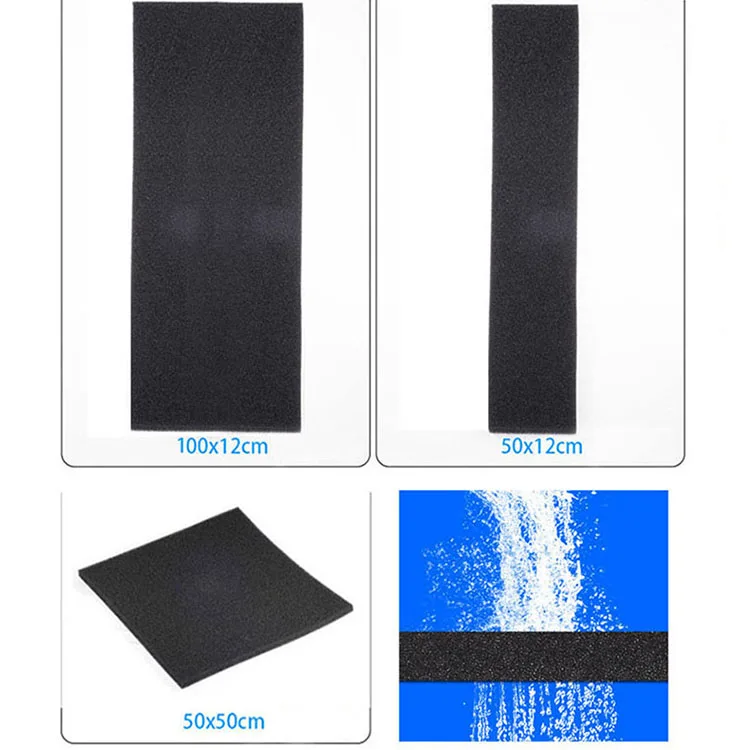 

Fish tank filter cotton water purification black biochemical cotton aquarium cotton sponge filter material