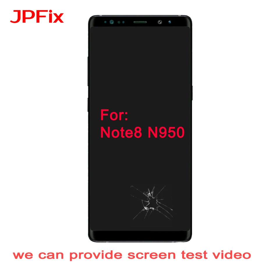 JPFix Amoled для Samsung Note 8 N950FD ЖК экран стекло сломанный треснутый дисплей в сборе