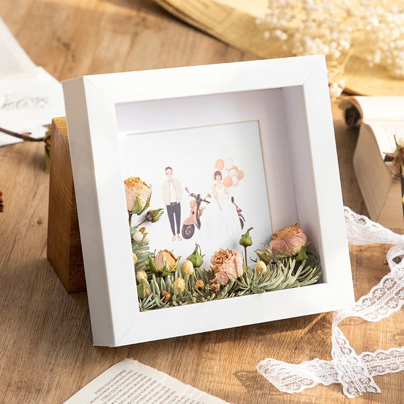 Рамка для фотографий сделай сам объемная Скандинавская деревянная фоторамка