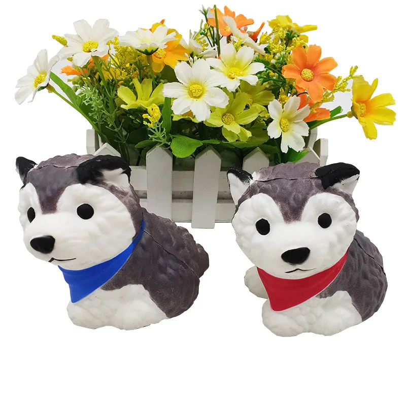 

Slow Rising Squishy Puppy Dog Squeeze Husky Dog Jumbo Scented Decompression Cartoon Animals Relieves Stress Anxiety Toy