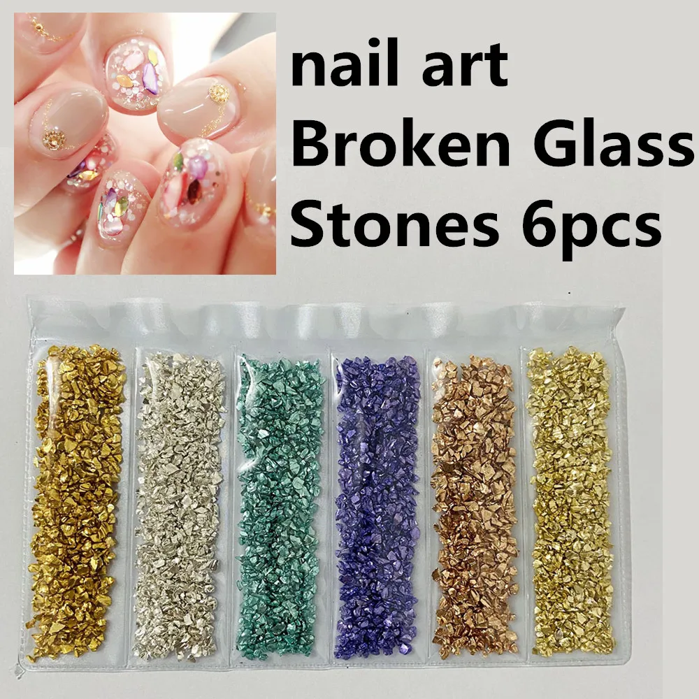 

Resin Filler Broken Glass Stones Set Accessories For Nail Styling Filler Crafts Nail Art Supplies Jewelry Fillings Craft Diy