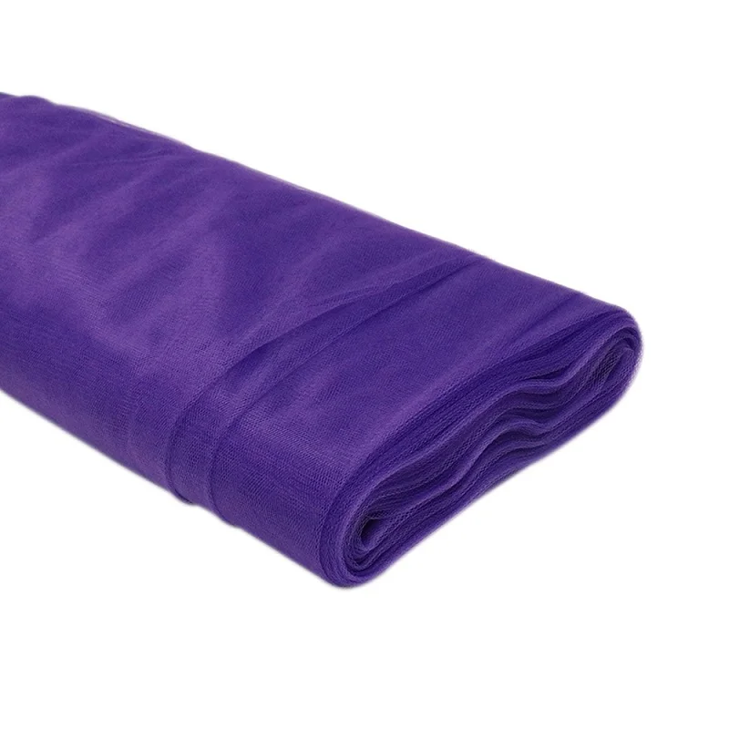 purple Белый 5" x120 футов(40 ярдов) тюль болт свадебное украшение болт Pew ремесло пользу ткань свадебные пользу вечерние банкет подарок декор - Цвет: purple