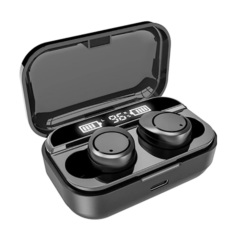 Беспроводные наушники TWS со светодиодным дисплеем Bluetooth-наушники с глубокими