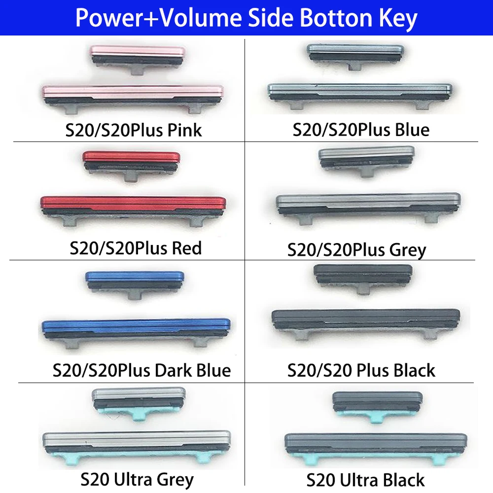 

Side Key Power and Volume Button Replacement For Samsung Galaxy S20 / S20 Plus / S20 Ultra