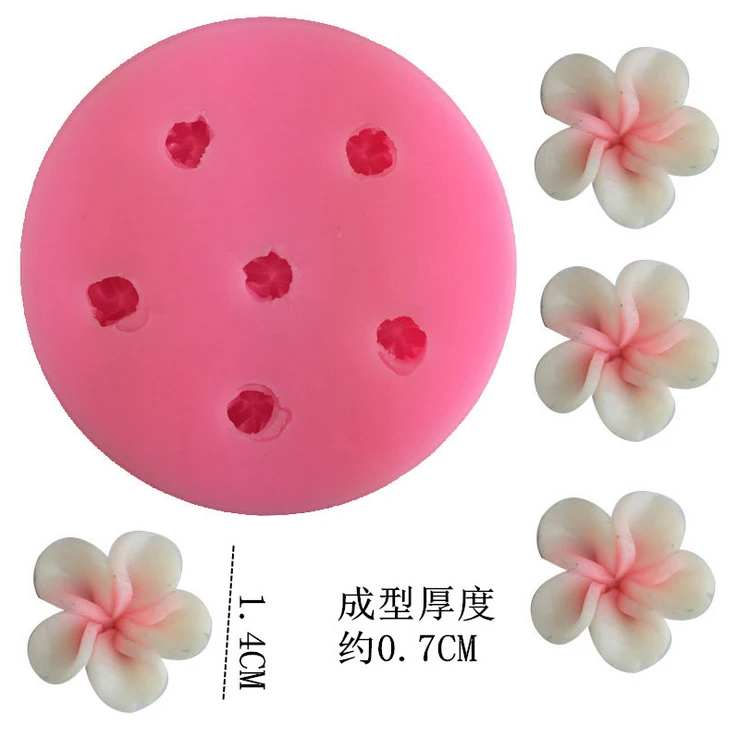 2020 Пищевая силиконовая форма для шести отверстий вишневый цвет ароматерапия