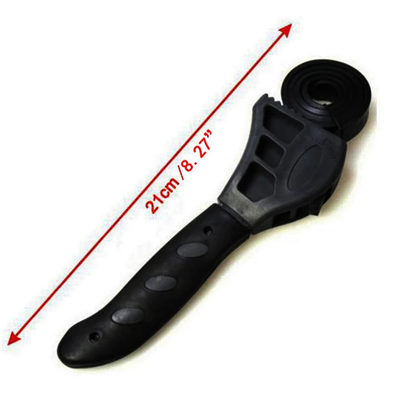 50 см трубопровода ключ дюймовый стандарт RubberStrap гаечный с ремнем регулируемый