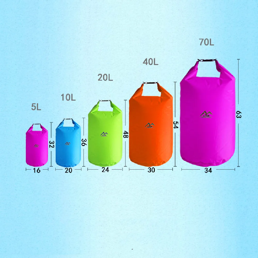 

Водонепроницаемая сумка для плавания, рафтинга, лодок, 5 л, 10 л, 20 л, 40 л