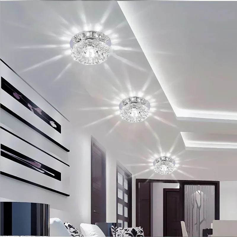 Потолочная лампа хрустальная 3 Вт/5 Вт для гостиной хрустальные светодиодные