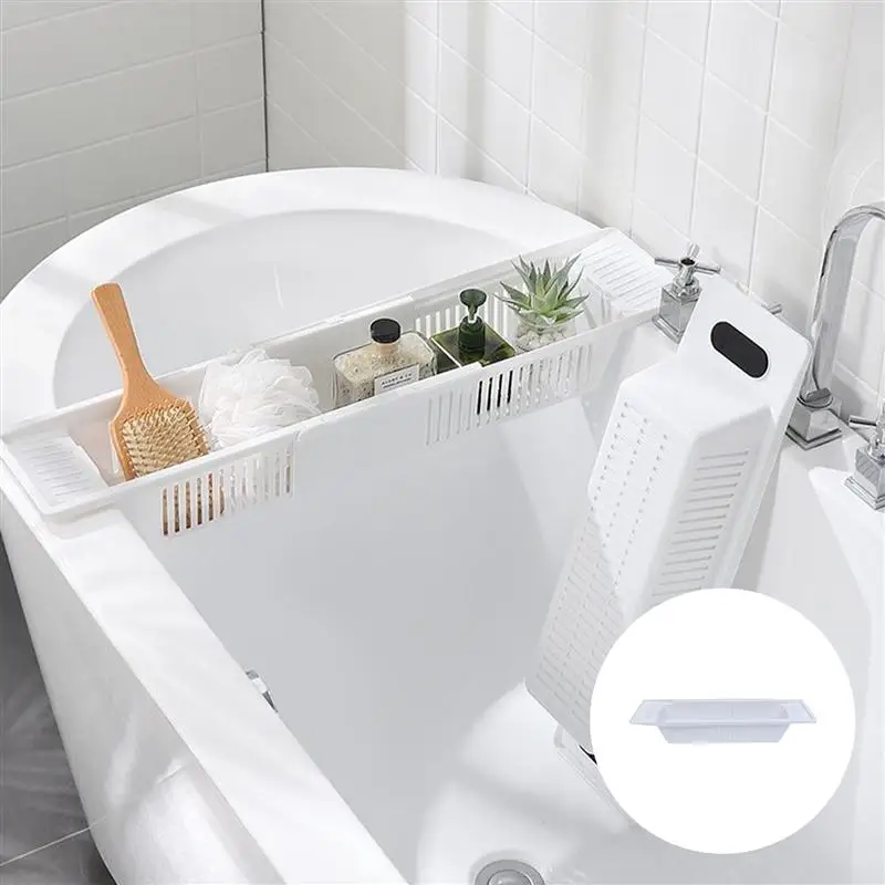 

1Pc Stretchable Bathtub Storage Rack Plastic Shelf Toys Holder Bathtub Storage Rack Storage Rack for Storage