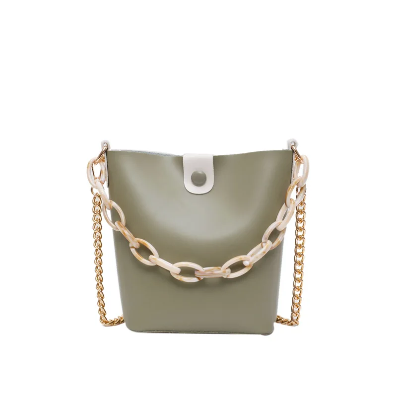 

Female Bag 2020 New 2020 Summer Hipster Korean Version of the Shoulder Messenger Chain Bucket Bag