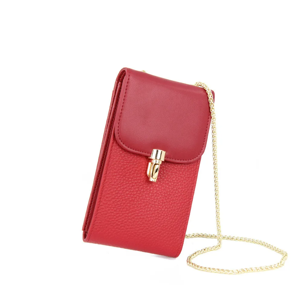 Сумка на плечо из натуральной кожи Женский Повседневный Кошелек дизайнерский