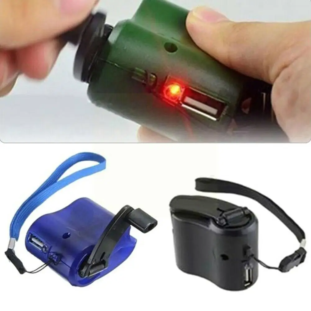 

Outdoor Emergency Hand Crank Charger Camping Hiking Generator Emergency Portable Hand Usb Crank Charger U4u2