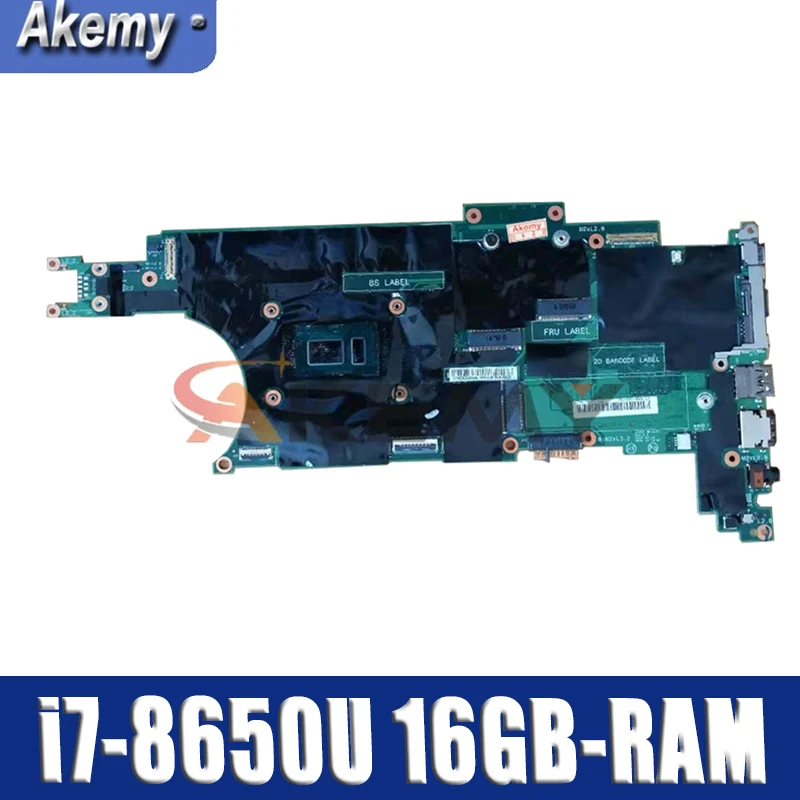 

Для Lenovo Thinkpad X280 Материнская плата ноутбука EX280 NM-B521 W/ i7-8550U i7-8650U 16GB-RAM 100% тестирование FRU 01LX688 01LX676 01LX68