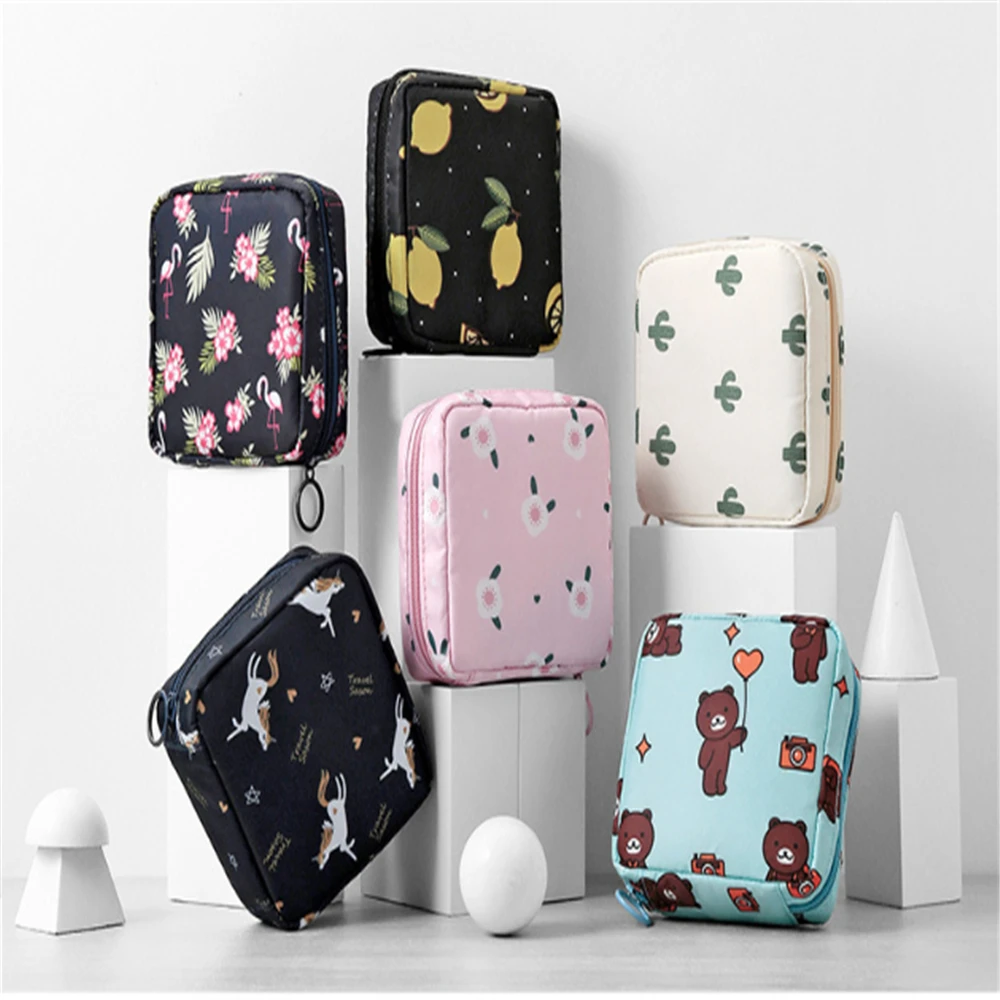 

NEW Sanitary Towel Napkin Pad Tampon Purse Holder Case Bag Organizer Pouch Girls Feminine Hygiene Portable Mini Bag Storage Bags