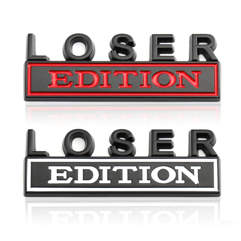 Автомобильная наклейка с логотипом в виде неудачника на заднюю часть передней