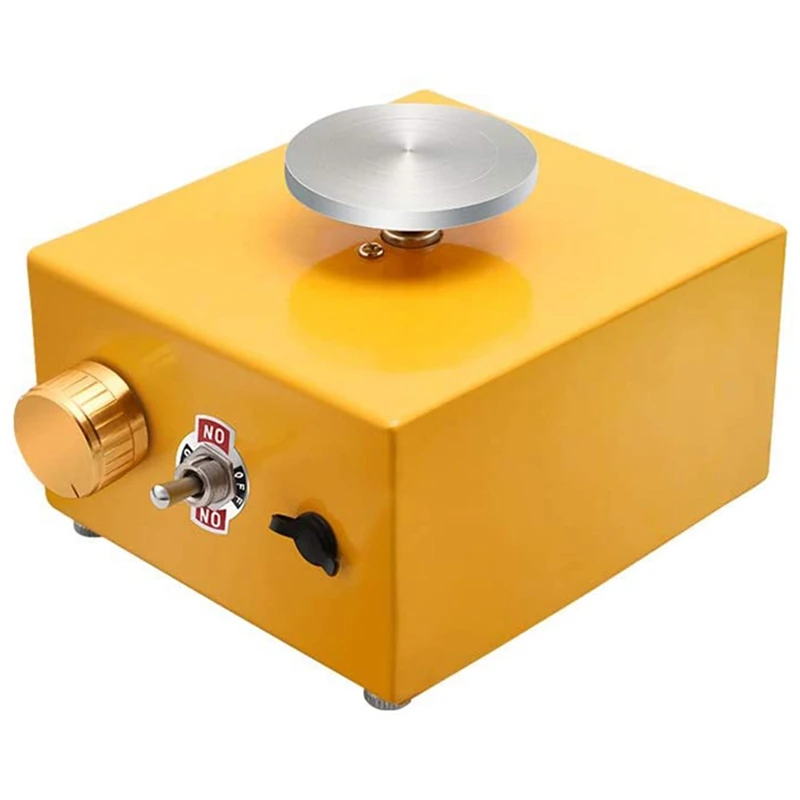 

Electric Pottery Wheel DIY Ceramic Tools Mini Electric Pottery Machine Used for Ceramic Works Pottery Artwork, EU Plug
