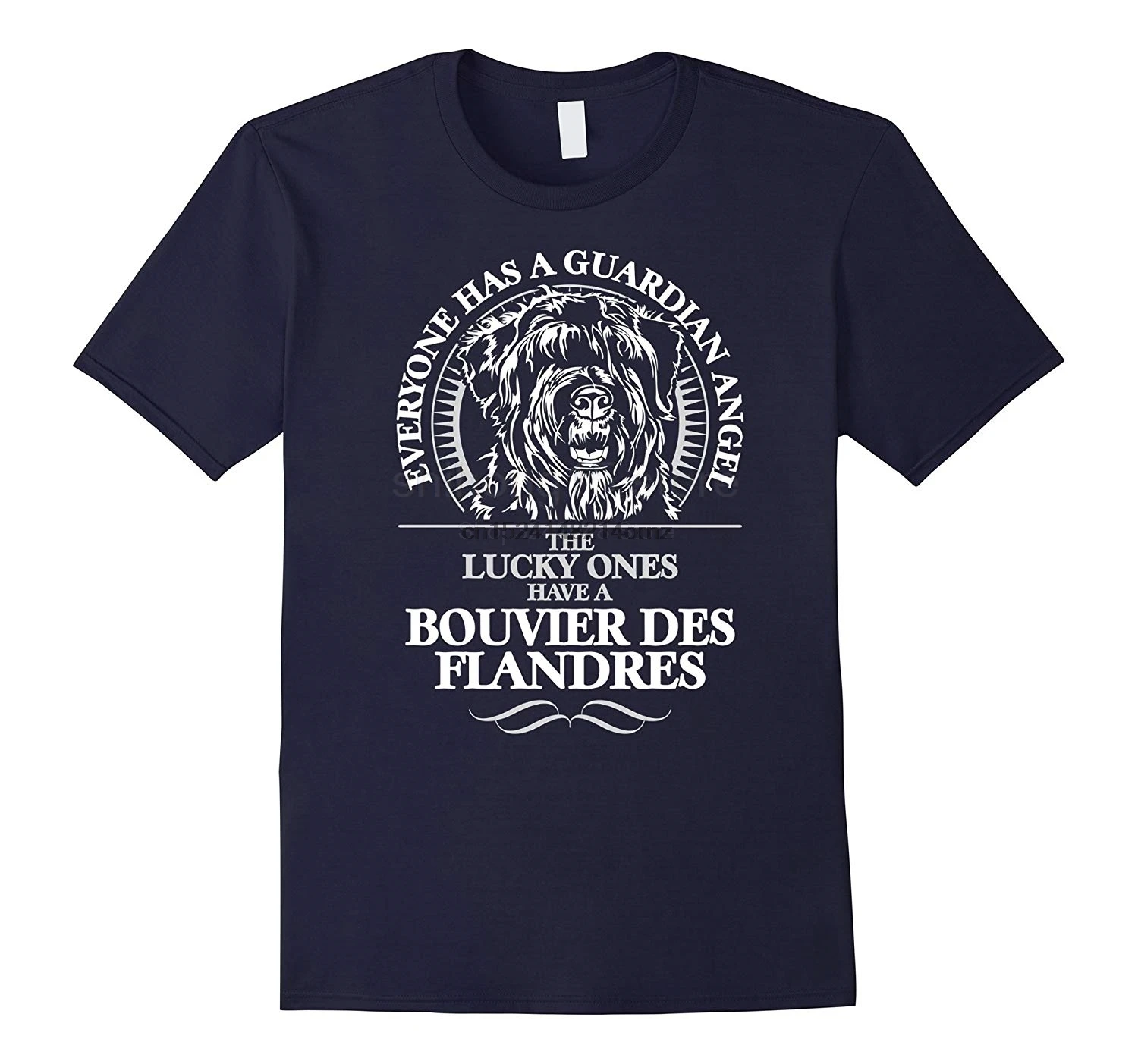 

BOUVIER DES FLANDRES GUARDIAN ANGEL dog TEE Shirt T-Shirt Summer Fashion Men Short Sleeve T-Shirt