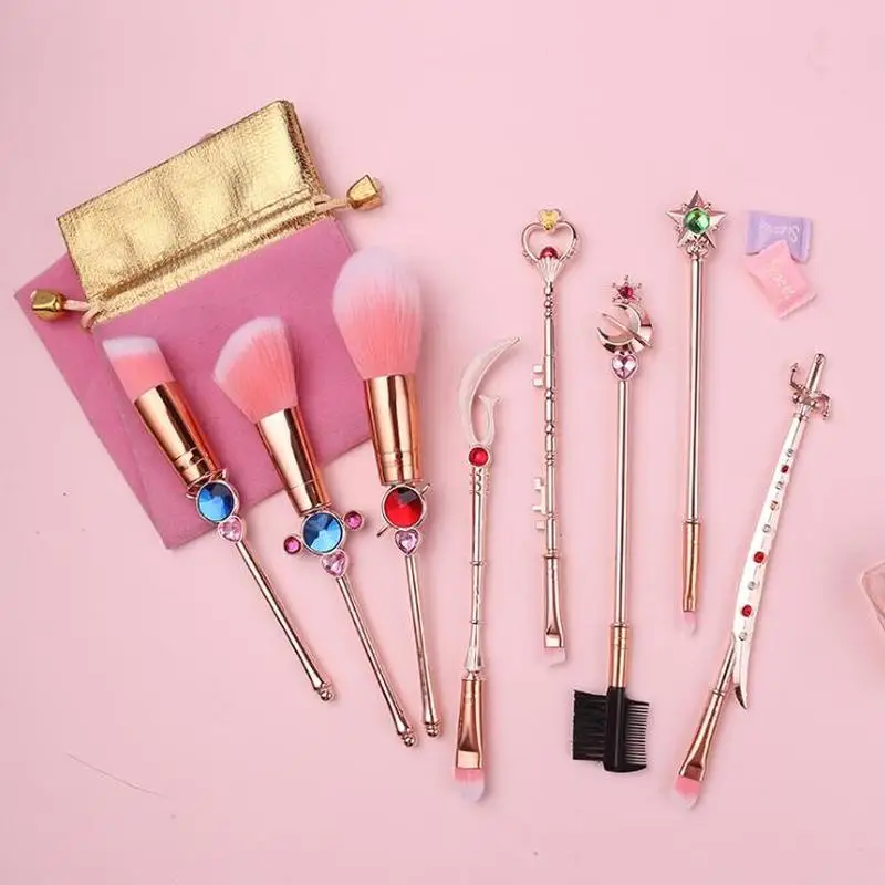 Мультяшный аниме Сейлор Мун Косметическая кисть Косплей конфеты реквизит