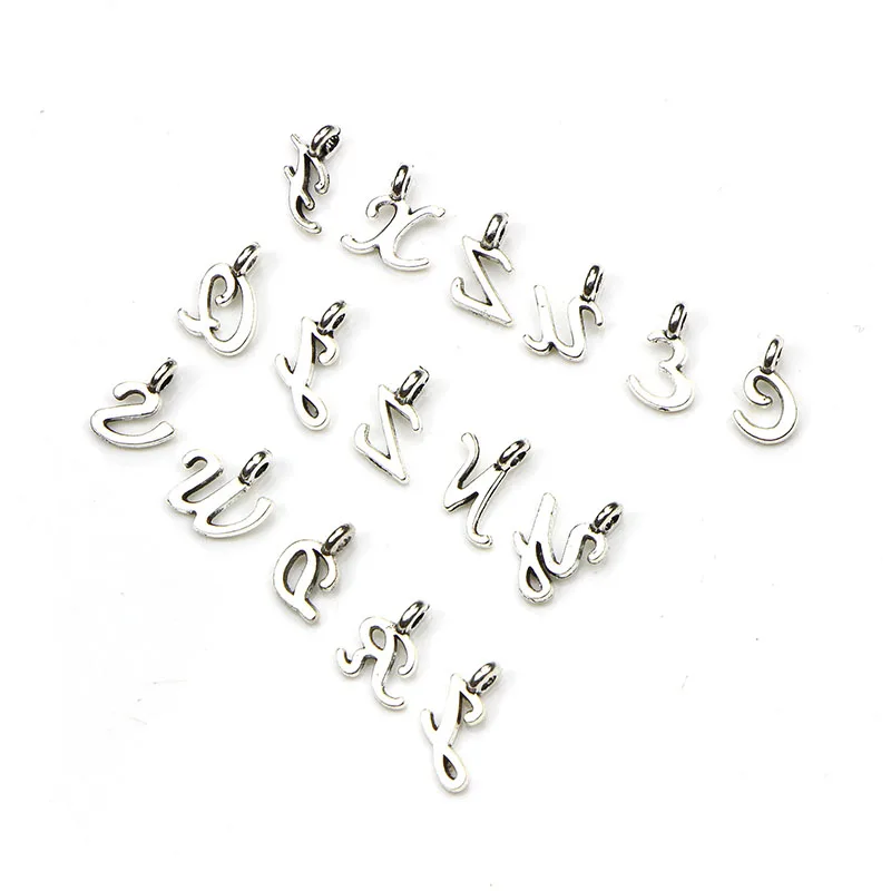 

156pcs 26 English Alphabet Letter Charm Initial Charms Pendants For Women Man DIY Necklace Bracelet Fashion Jewelry Making A-Z