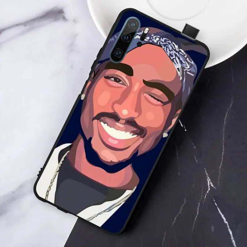 

Rapper 2pac Tupac Phone Case For Huawei honor Mate P 10 20 30 40 i 9 8 pro x Lite smart 2019 nova 5t