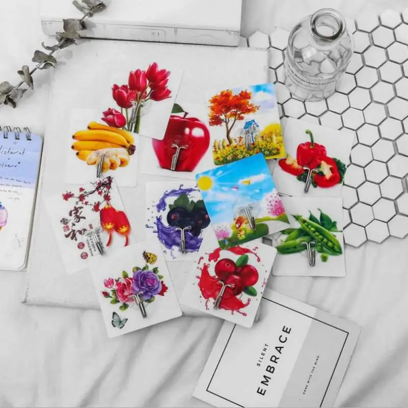 

1/5/10Pcs Wall-mounted Nail-free Seamless Hook Strong Self Adhesive Door Wall Hangers Towel Mop Handbag Holder Hook