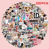 100pcspack boy team one direction stickers diy mobile phone case suitcase skateboard graffiti stickers childrens toys