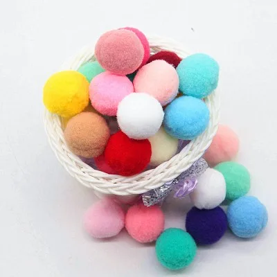 30mm-mix Мульти размер белый розовый синий помпоны куклы DIY одежды материал ручной работы мягкие пушистые Помпоны мяч детские игрушки «сделай сам» Аксессуары 10 г - Цвет: 30mm-mix