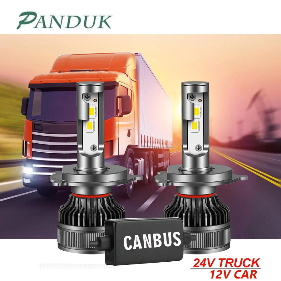 Светодиодные лампы PANDUK Canbus для мотоциклов 110 Вт 9006 лм H7 H4 H11 HB4 9005 HB3 3570 12 В 24 чип
