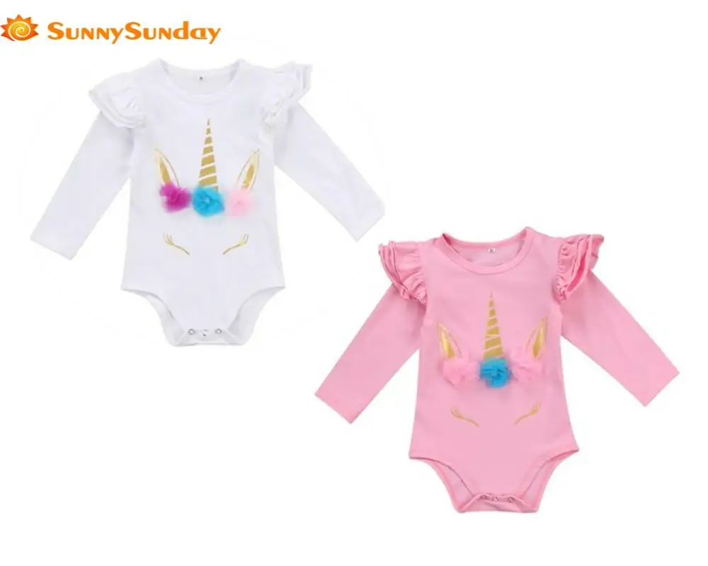 Модная весенняя одежда для маленьких девочек комбидресс с оборками и длинными