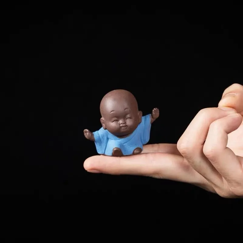 Чайный питомец на палец фиолетовая глина маленький карманный кунг-фу милые