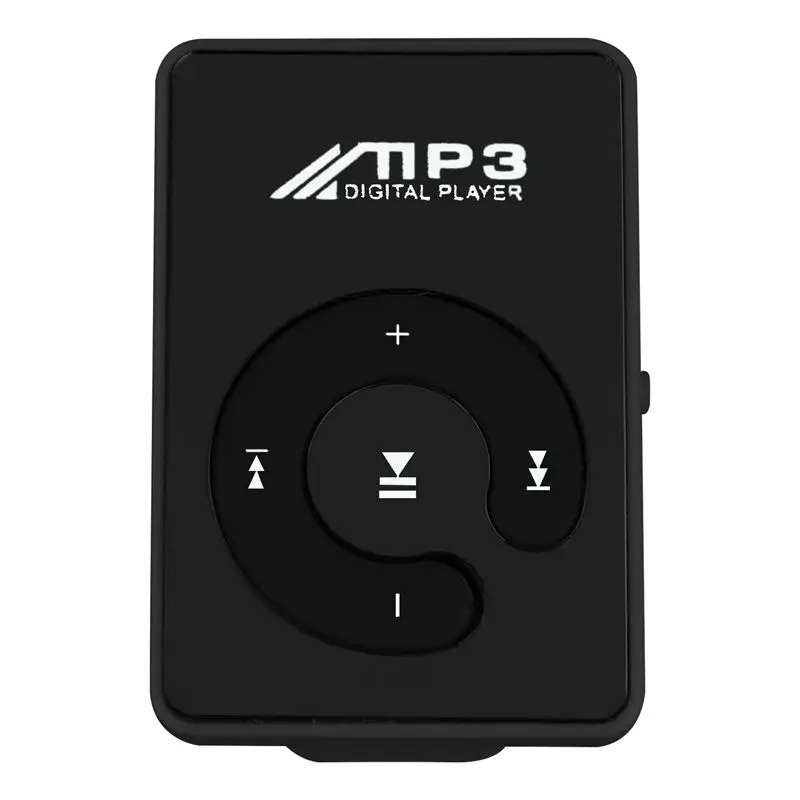 Мини Зеркало Клип USB цифровой Mp3 музыкальный плеер Поддержка 8 Гб SD TF