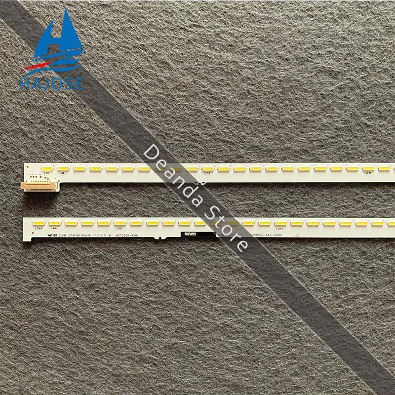 Светодиодный Подсветка полосы 66 лампа для Sony 55 &quotТВ KD-55X8500A NLAC40233R NLAC40233L XBR-55X850A 61.