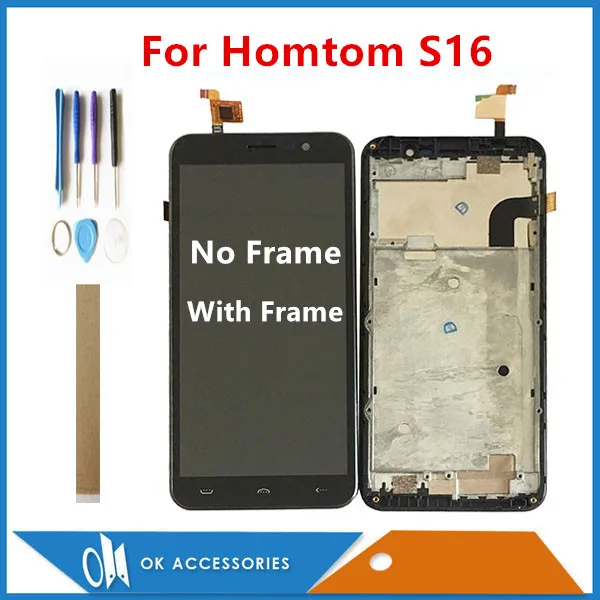 Оригинальное качество 5 &quotдля Homtom S16 ЖК-дисплей с сенсорным экраном дигитайзер