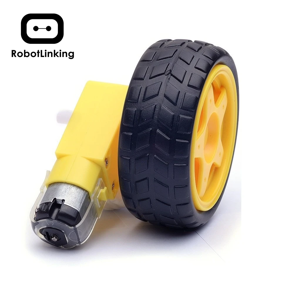 Съемный робот-колесо шины + двигатель постоянного тока 3 в-8 в для смарт-автомобиля