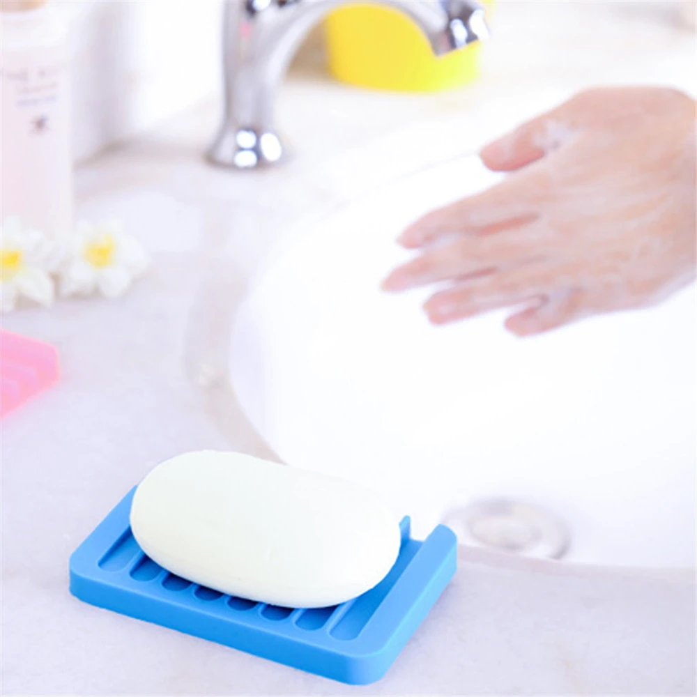 Силиконовый держатель для мыла 4 шт./компл. Цвет в случайном порядке|Портативные