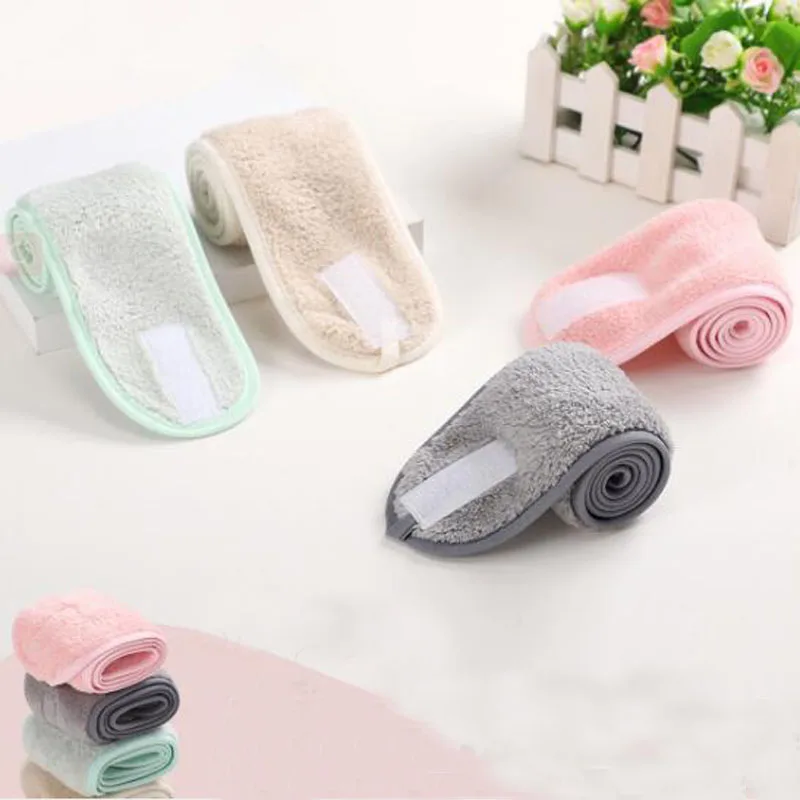 Регулируемая повязка на голову для макияжа Мягкая волос спа ванны и душа модная