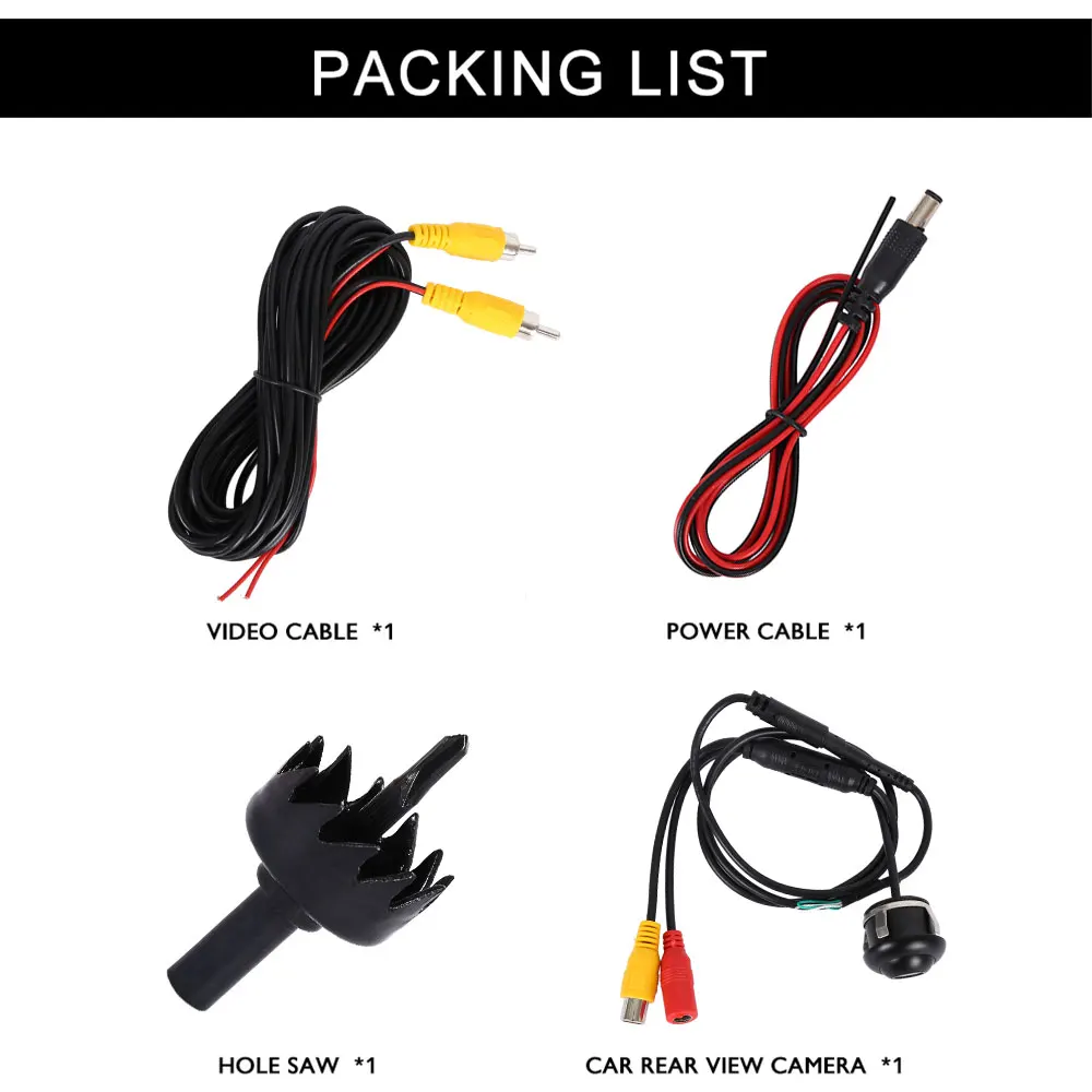 

Waterproof Wide Angle Night Vision Car Rearview Rear View Camera Back Camera Viewside Camera Reverse Backup Color Camera